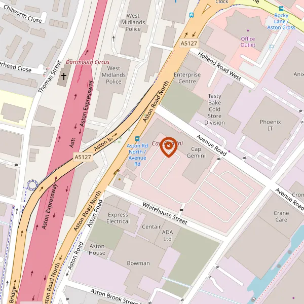 Map showing approximate location: Land East Of, WHITCHURCH ROAD, ASTON