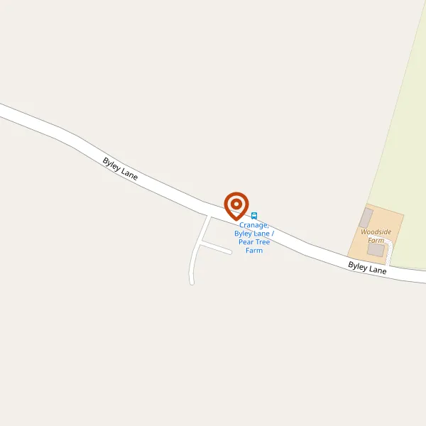 Map showing approximate location: Sunnyside, Byley Lane, Cranage, Cranage, CW10 9LP