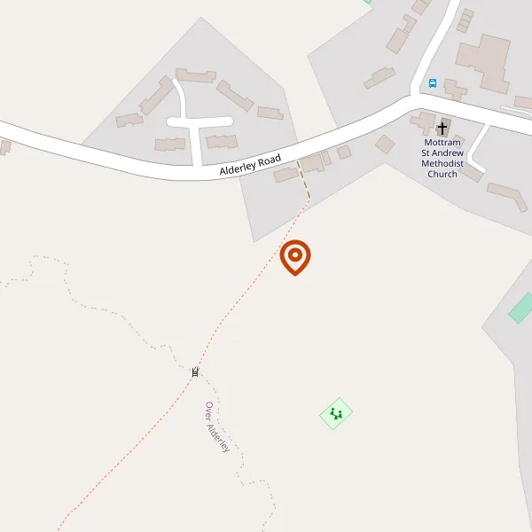 Map showing approximate location: Broomfield, Oak Road, Mottram St Andrew, Cheshire, SK10 4RA
