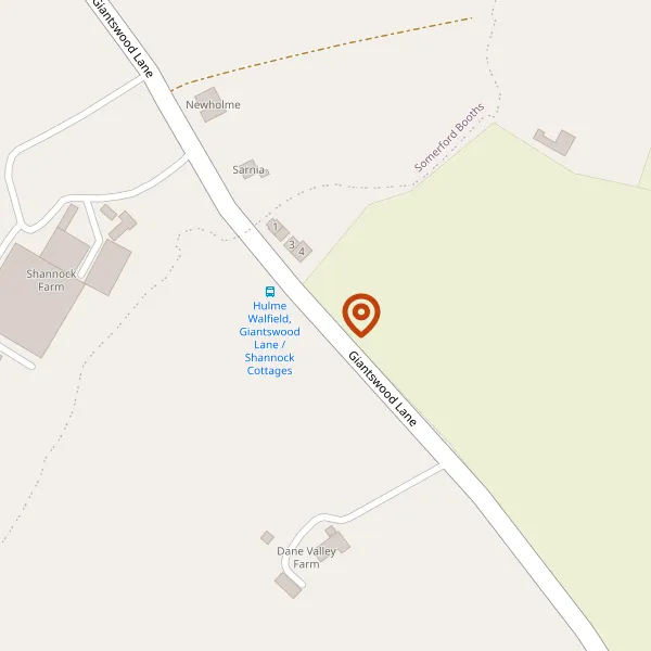 Map showing approximate location: Giantswood House, Giantswood Lane, Hulme Walfield, Cheshire, CW12 2JJ