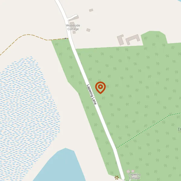Map showing approximate location: Woodside Cottage, Lapwing Lane, Lower Withington, Cheshire, SK11 9AD