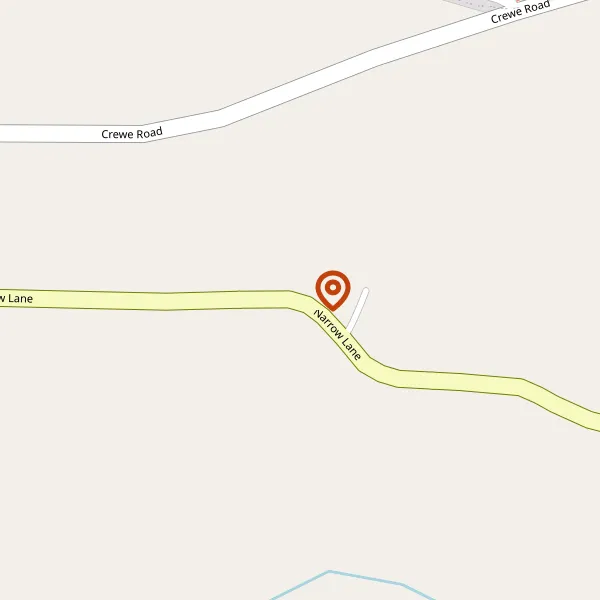 Map showing approximate location: Fir Tree Cottage, Narrow Lane, Crewe, CW1 5UN