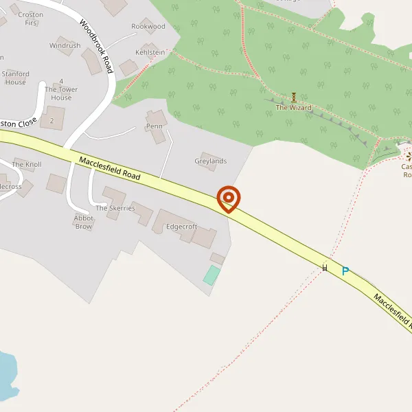 Map showing approximate location: BELTON HOUSE, MACCLESFIELD ROAD, ALDERLEY EDGE, WILMSLOW, CHESHIRE, SK9 7BH
