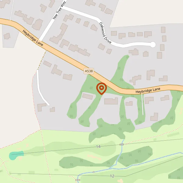 Map showing approximate location: Cringleford, 54, Heybridge Lane, Prestbury, Cheshire, SK10 4ER