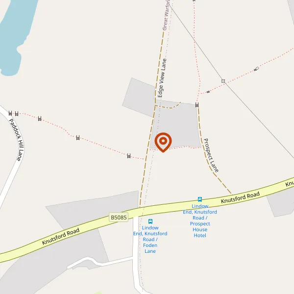 Map showing approximate location: HAWTHORN FARM, EDGE VIEW LANE, ALDERLEY EDGE, CHESHIRE, SK9 7SU