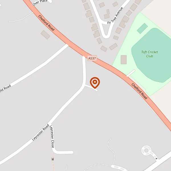 Map showing approximate location: Southmead, 24, LEYCESTER ROAD, KNUTSFORD, CHESHIRE, WA16 8QR