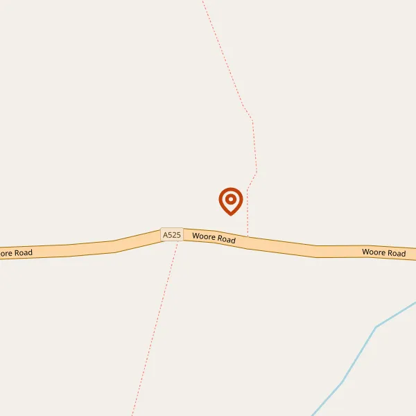 Map showing approximate location: Buerton Old School, Woore Road, Buerton, CW3 0DD