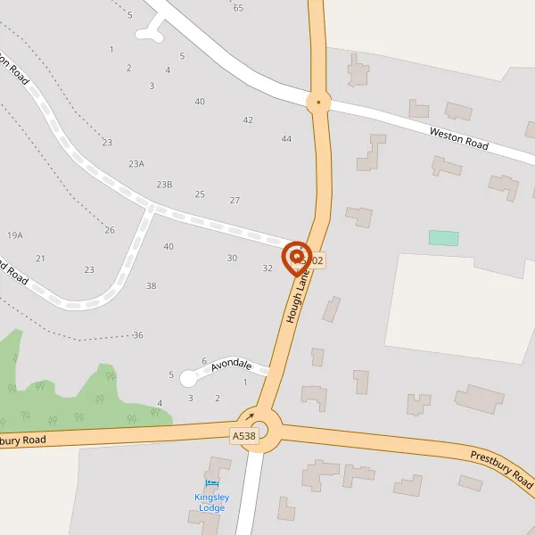 Map showing approximate location: 32, TORKINGTON ROAD, WILMSLOW, WILMSLOW, CHESHIRE, SK9 2AE