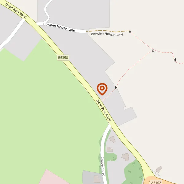 Map showing approximate location: Moleside, Dean Row Road, Wilmslow, Cheshire, SK9 2BU