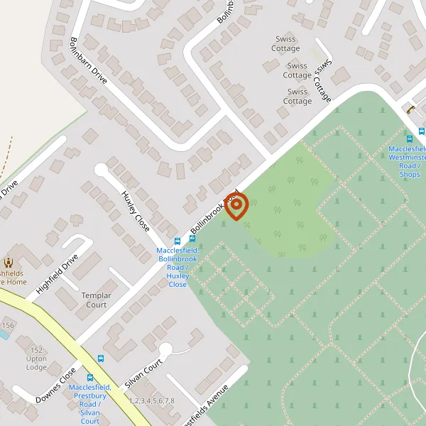 Map showing approximate location: 9, Bollinbrook Road, Macclesfield, Cheshire, SK10 3DJ