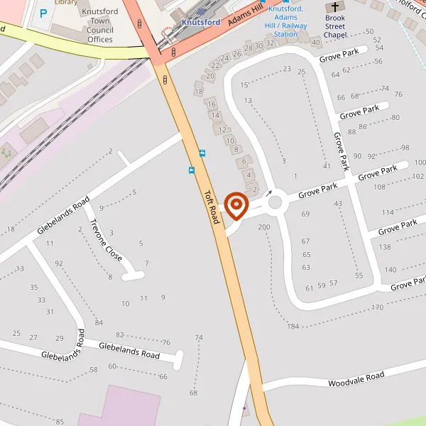 Map showing approximate location: HOLMWOOD, TOFT ROAD, KNUTSFORD, CHESHIRE, WA16 9EB