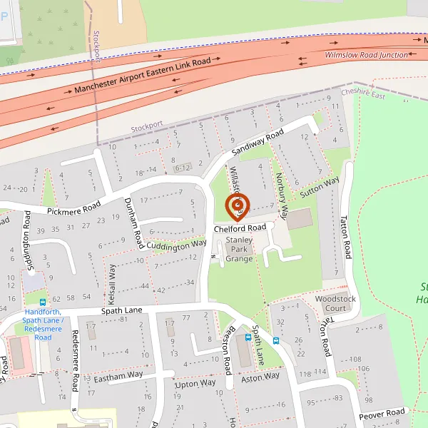 Map showing approximate location: 5, Pickmere Road, Handforth, SK9 3SR