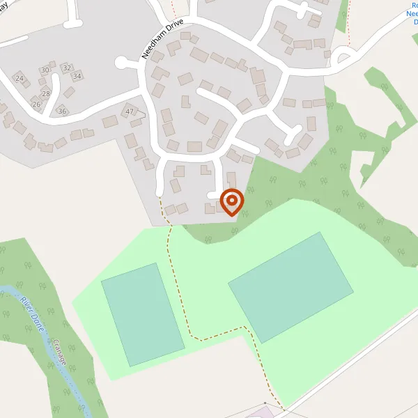 Map showing approximate location: Cec Os Land In Front Of 85-87, Needham Drive, Cranage, Crewe, Cheshire, Cw4 8Fb