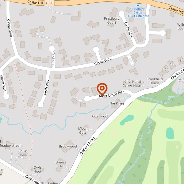 Map showing approximate location: Yew Tree Lodge, 6, Ardenbrook Rise, Prestbury, Macclesfield, Cheshire, SK10 4GD