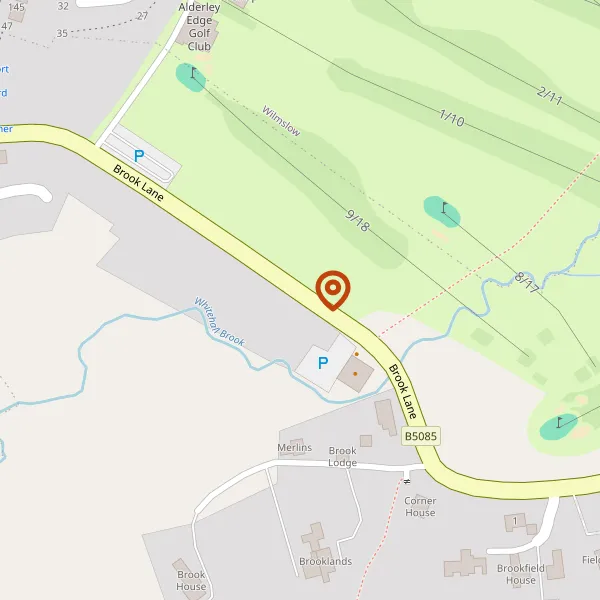 Map showing approximate location: White Oaks, Brook Lane, Alderley Edge, Cheshire, SK9 7RU