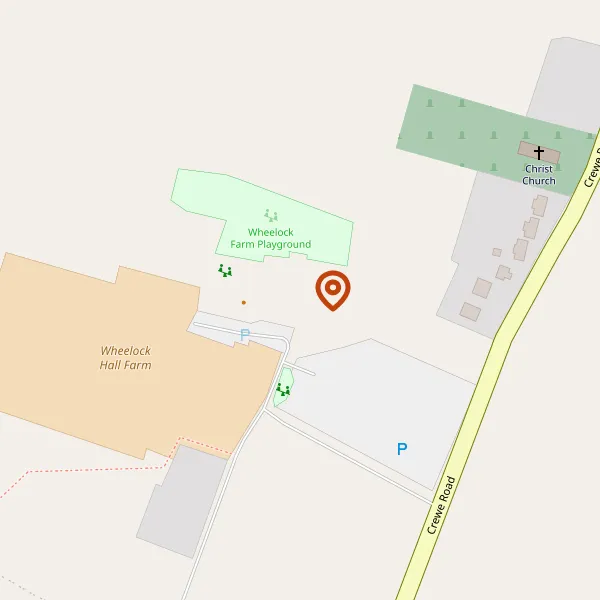 Map showing approximate location: Wheelock Hall Farm, Crewe Road, Sandbach, Cheshire, CW11 4RE