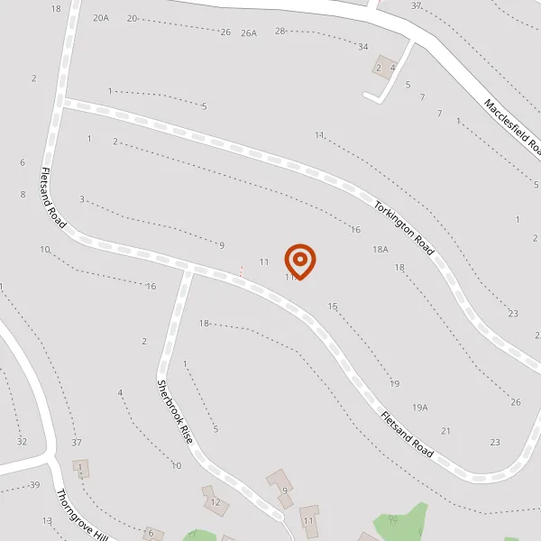 Map showing approximate location: 3, Fletsand Road, Wilmslow, Cheshire, SK9 2AD