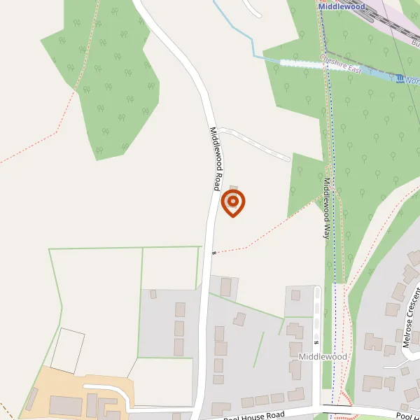 Map showing approximate location: New House Farm, Middlewood Road, Poynton, SK12 1TU