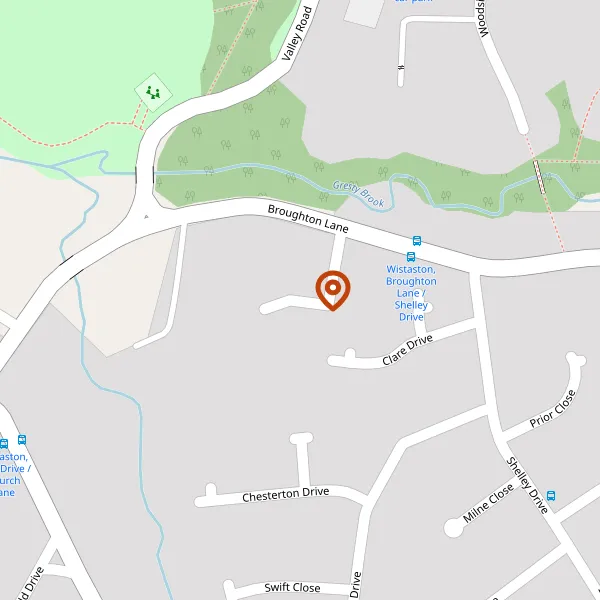 Map showing approximate location: Highwalls, Wistaston Park, Wistaston, Cheshire, CW2 8JT