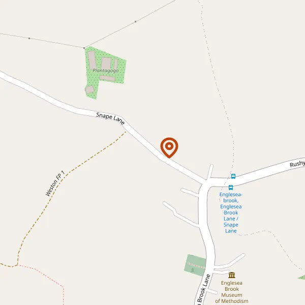 Map showing approximate location: Bridge House, Snape Lane, Englesea Brook, CW2 5QN