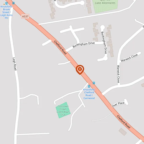 Map showing approximate location: Bamburgh House, Chelford Road, Knutsford, Wa16 8Ly