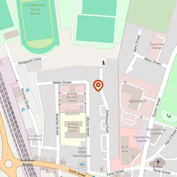 Map showing approximate location: Land Off, Mirion Street, Crewe, CW1 2AZ