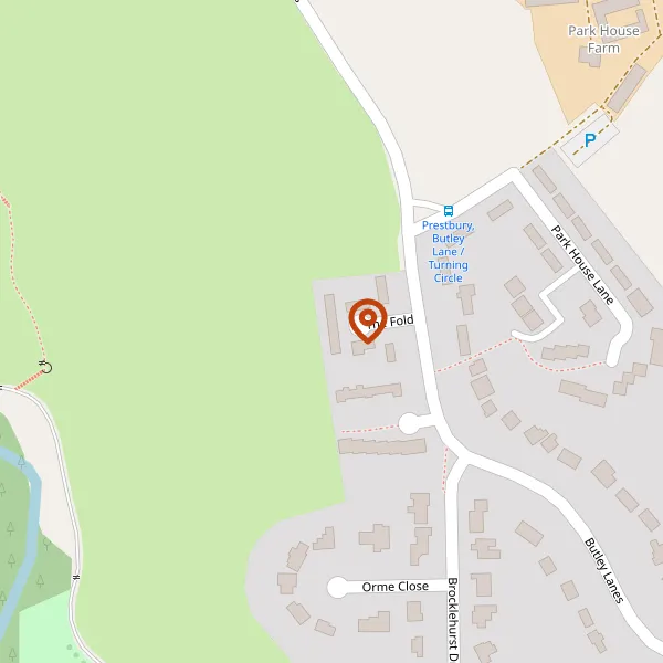 Map showing approximate location: 3, The Fold, Prestbury, Cheshire, SK10 4JA