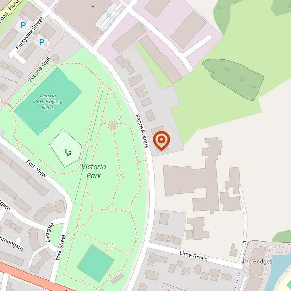 Map showing approximate location: The Kings School Building Off Fence Avenue, Fence Avenue, Macclesfield, Cheshire