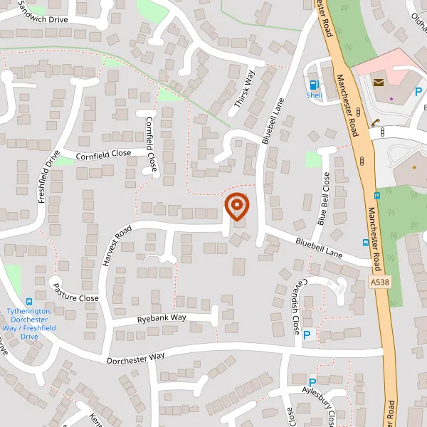 Map showing approximate location: 39, Harvest Road, Macclesfield, SK10 2LH