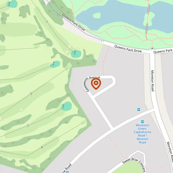 Map showing approximate location: 8, Gawsworth Avenue, Crewe, CW2 8PB