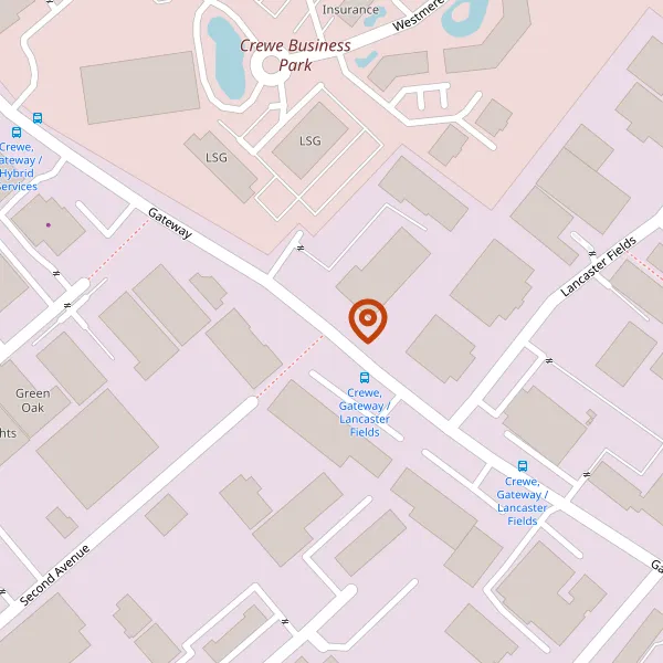 Map showing approximate location: Hybrid, Gateway, Crewe, CW1 6YY