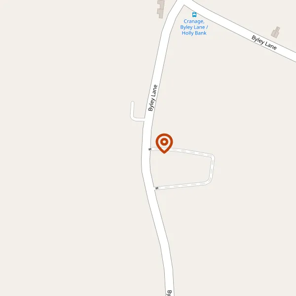 Map showing approximate location: Hunters Gate, Byley Lane, Cranage, Middlewich, Cheshire, CW10 9LW