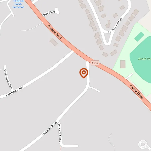 Map showing approximate location: Grange Cottage, 55, Chelford Road, Knutsford, WA16 8NN