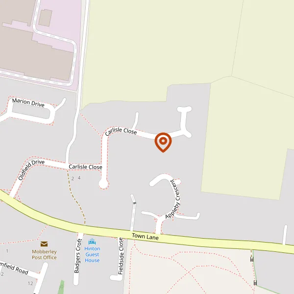Map showing approximate location: 26, Carlisle Close, Mobberley, Cheshire, WA16 7HD