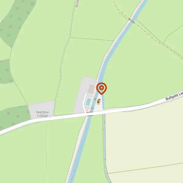 Map showing approximate location: Higher Lock Cottage, Bull Gate Lane, North Rode, Congleton, Cheshire, CW12 2PB