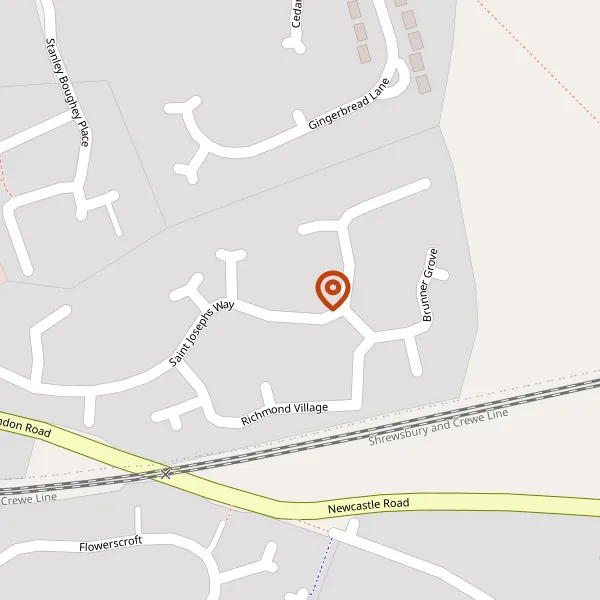 Map showing approximate location: 15, St Josephs Way, Nantwich, CW5 6TE