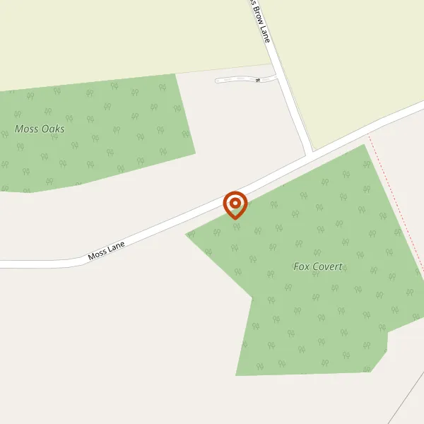 Map showing approximate location: Chesham House, Moss Lane, Sink Moss, High Legh, WA16 0RG