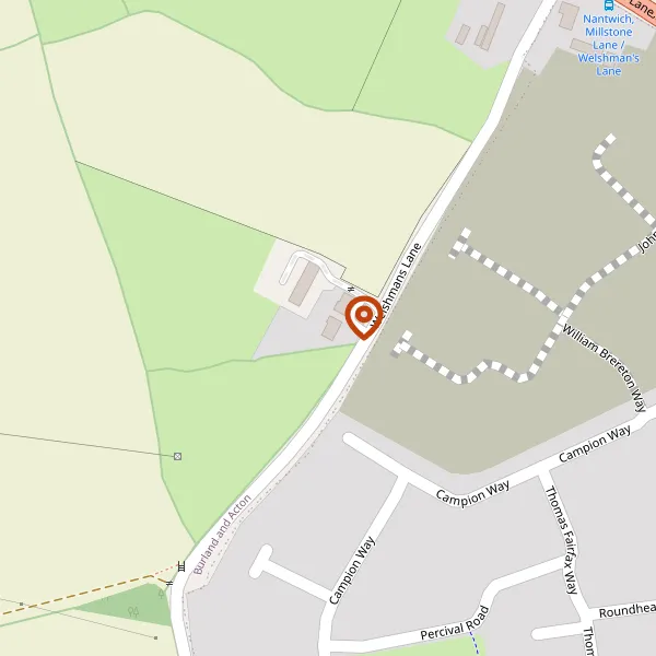 Map showing approximate location: Henhull Hall, Welshmans Lane, Henhull, Cheshire, CW5 6AD