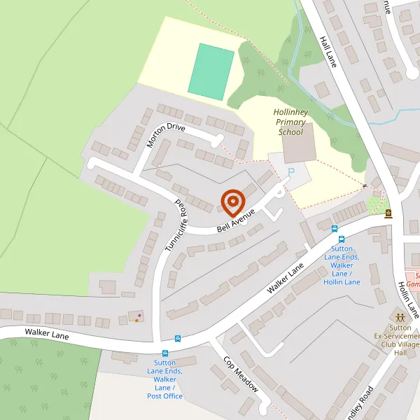 Map showing approximate location: 10, Tunnicliffe Road, Sutton, Cheshire, SK11 0EB