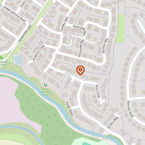 Map showing approximate location: 107, Forge Fields, Sandbach, CW11 3RD