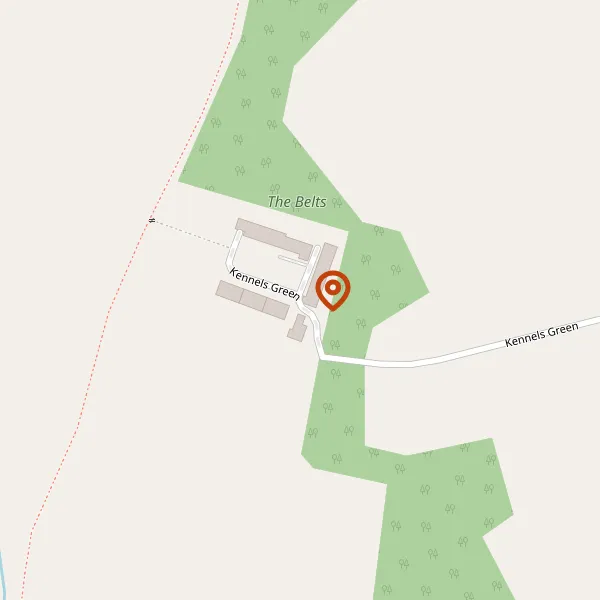 Map showing approximate location: Kennels Green, Arley Park, Arley