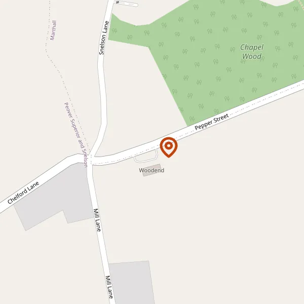 Map showing approximate location: Snelson Methodist Church, Pepper Street, Snelson, SK11 9BG