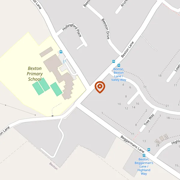 Map showing approximate location: Cheshire Lodge, Bexton Lane, Knutsford, Cheshire