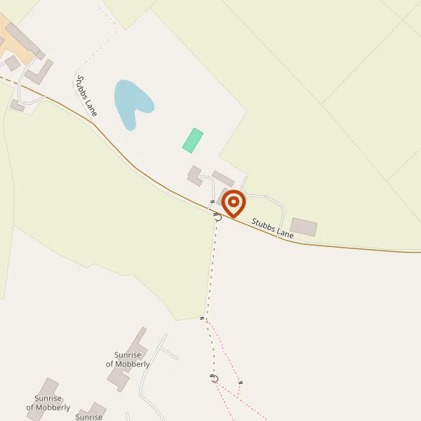 Map showing approximate location: Mobberley Hall Farm, Stubbs Lane, Mobberley, Cheshire, WA16 7LE