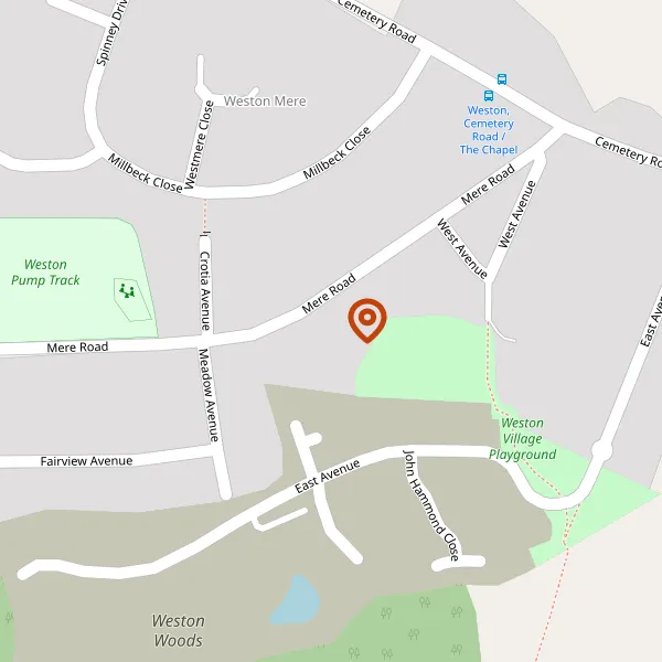 Map showing approximate location: 21, Mere Road, Weston, CW2 5LN